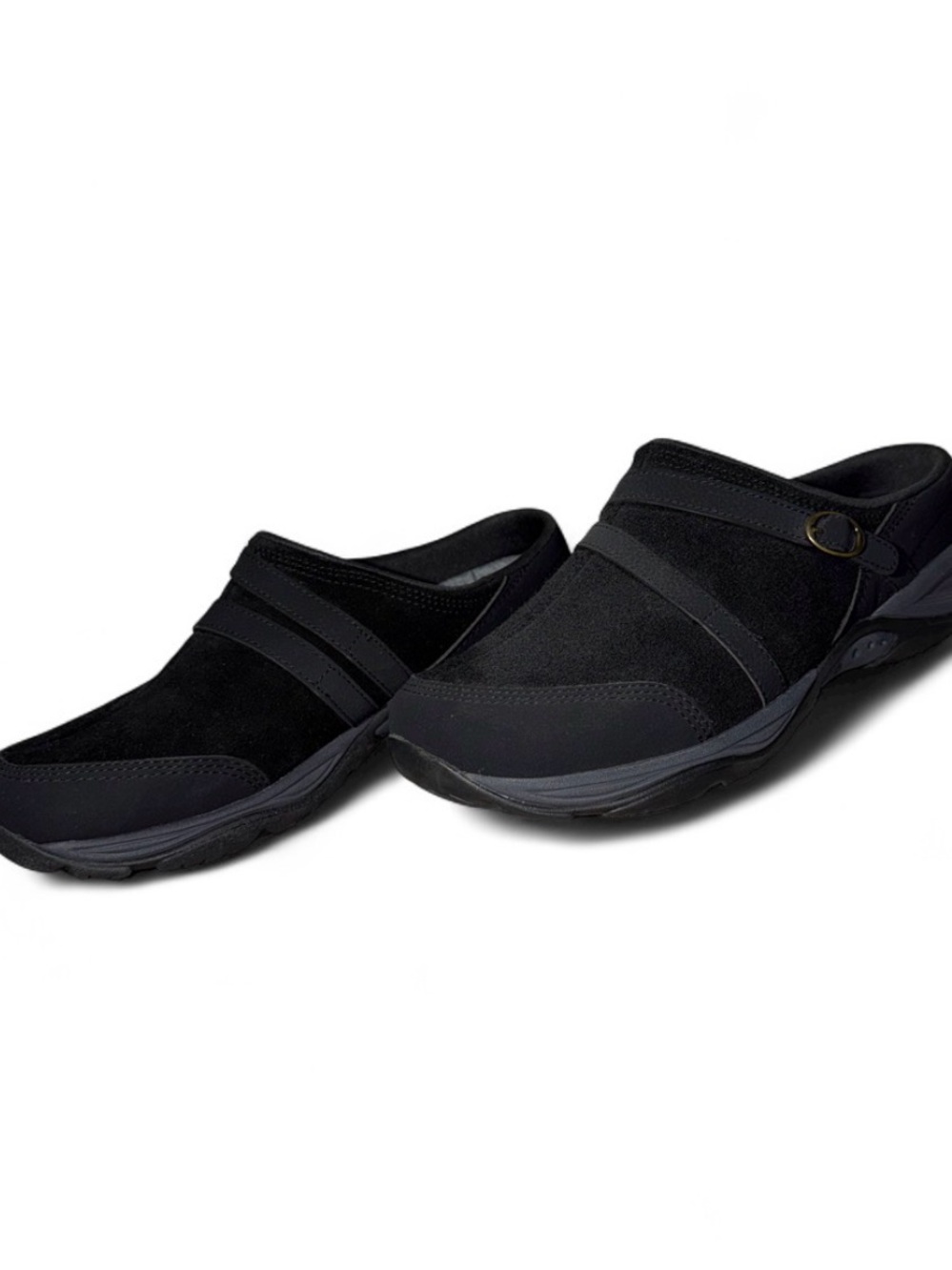 Easy Spirit Black Slip-On Clog Mules